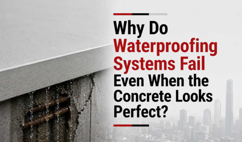 Why Do Waterproofing Systems Fail Even When the Concrete Looks Perfect