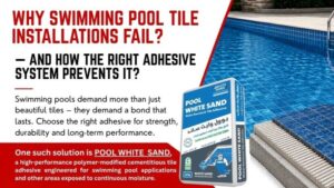 Why Swimming Pool Tile Installations Fail — And How the Right Adhesive System Prevents It